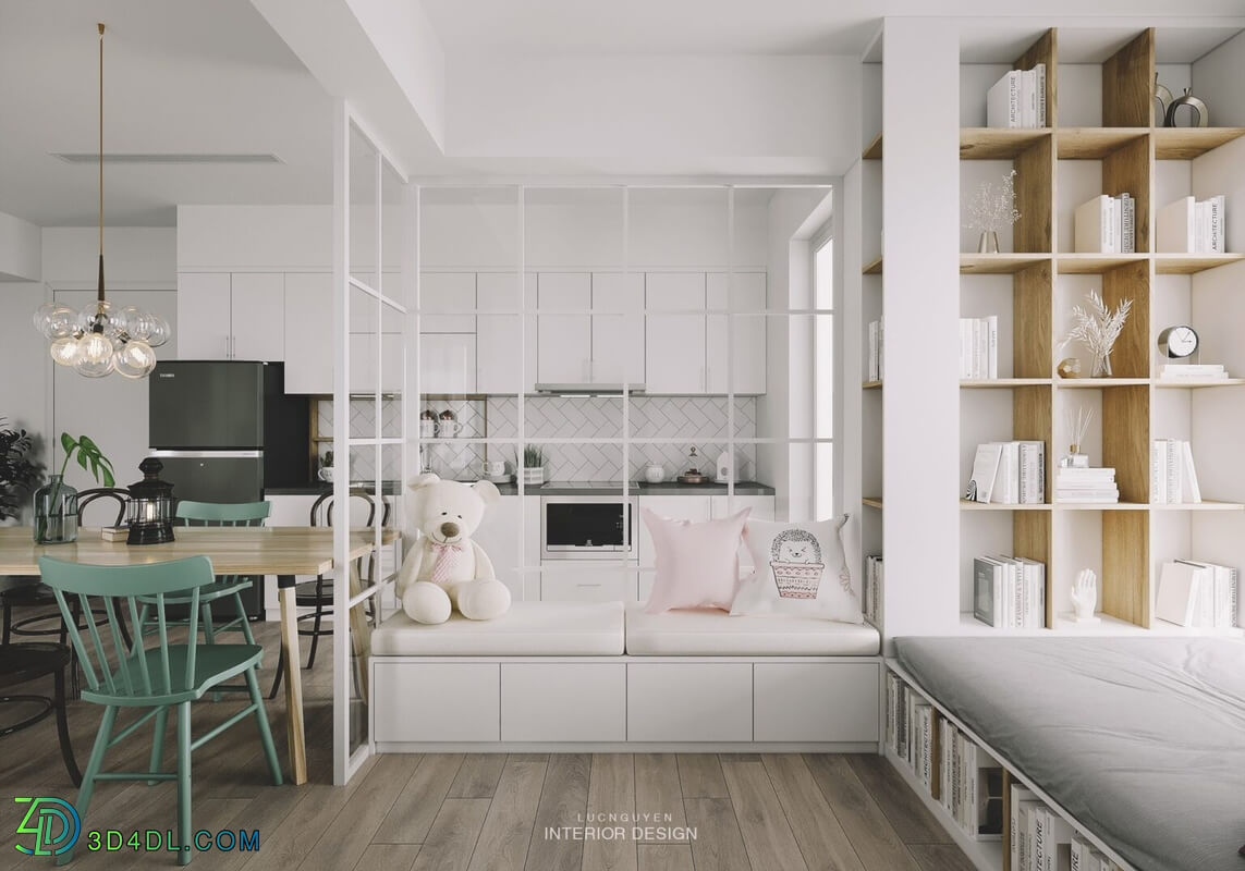 3D Interior Apartment 148 Scene File 3dsmax By NguyenLuc