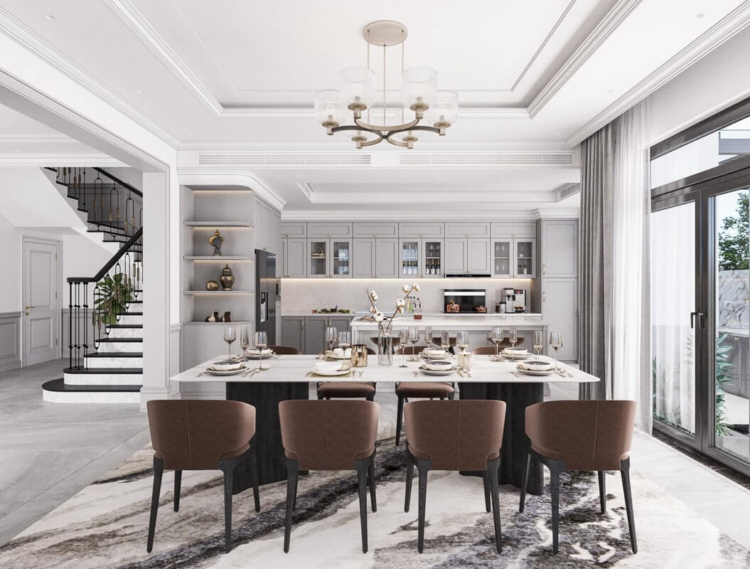  Living Room- Kitchen Interior by Chi Chi