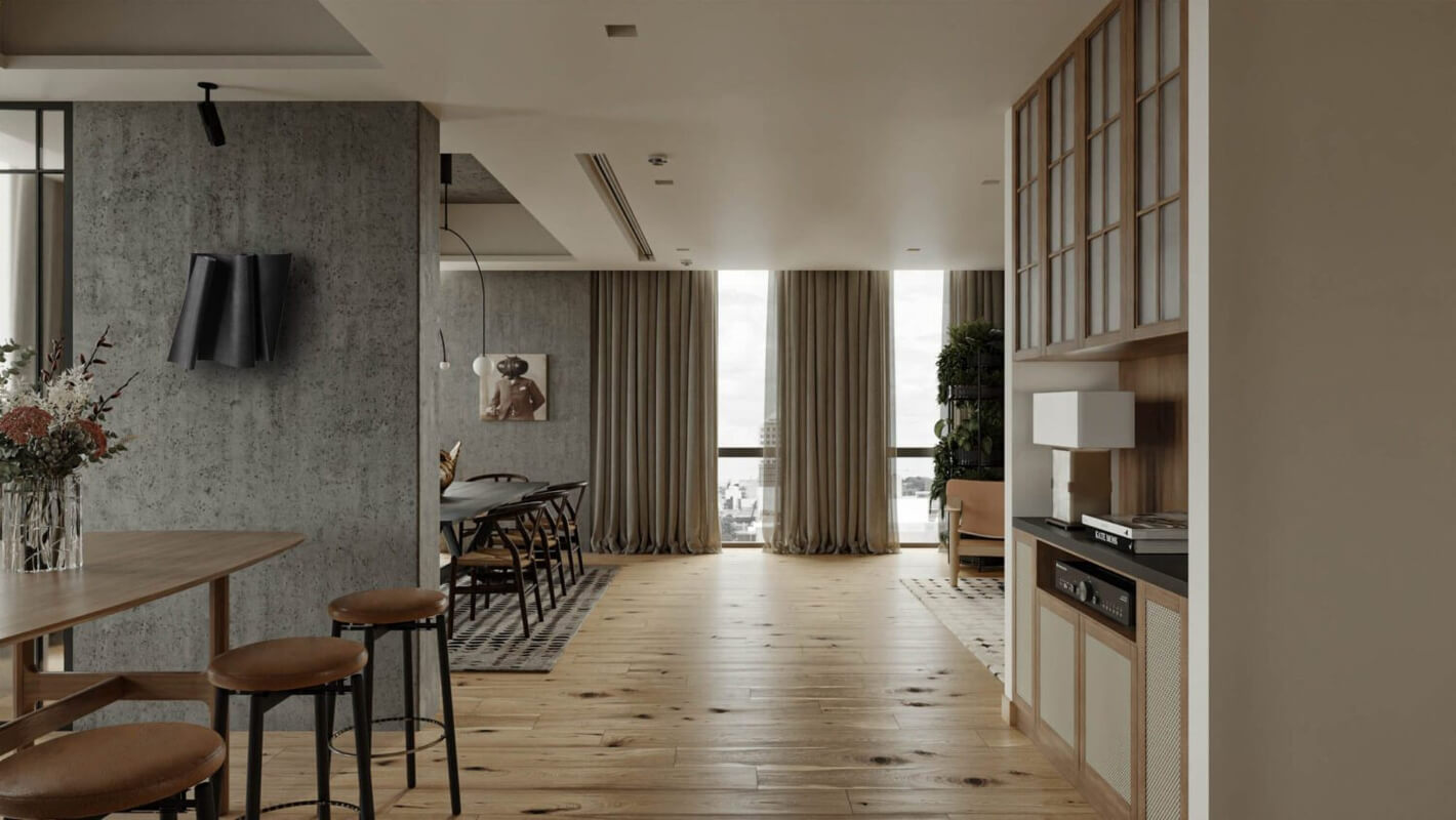  3D Apartment Interior By Dang Khoa