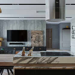 3D Interior Kitchen- Livingroom 22 Scenes 3dsmax By Vu Dieu Hang  