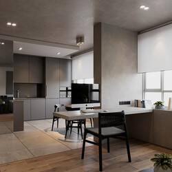 3D Interior Apartment 48 Scene File 3dsmax By NguyenViet  