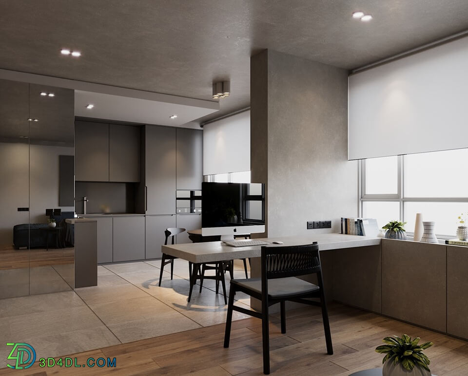 3D Interior Apartment 48 Scene File 3dsmax By NguyenViet 