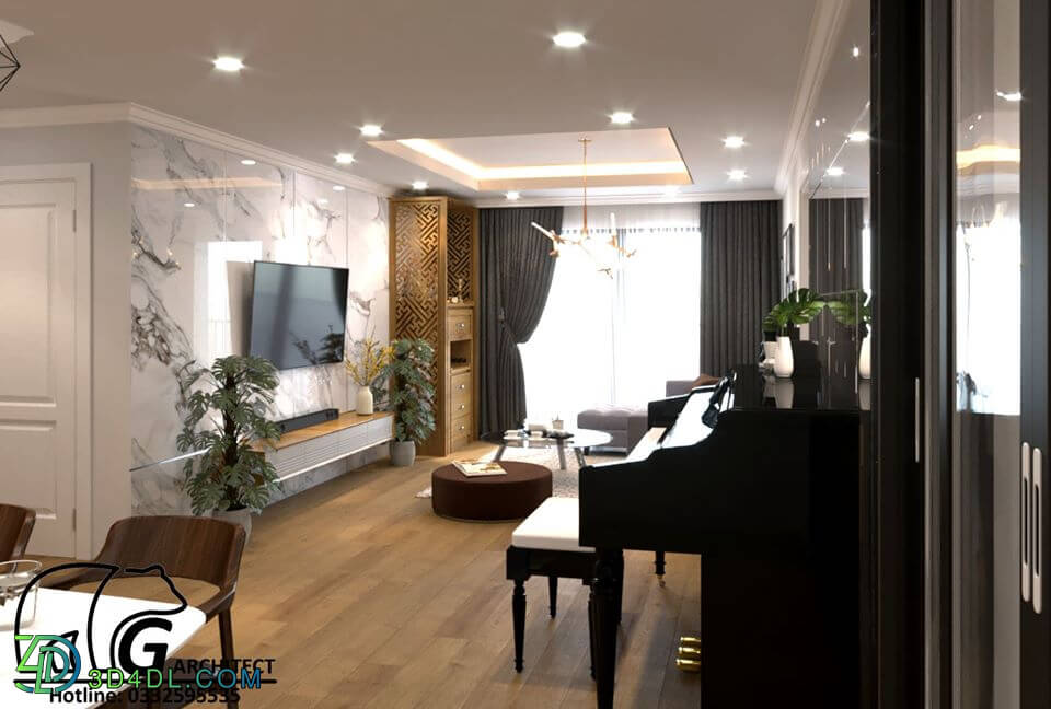 3D Interior Apartment 81 Scene File 3dsmax By GauCaCon