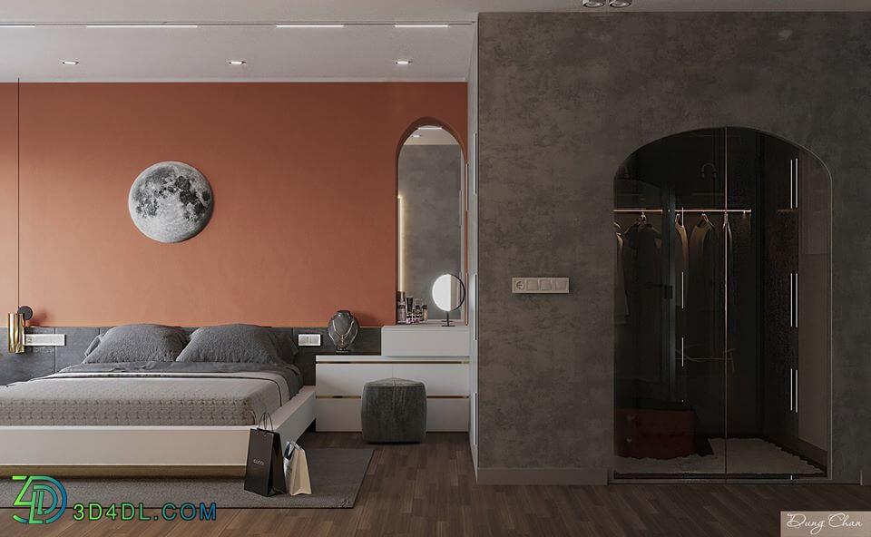 3D Interior Scenes File 3dsmax Model Bedroom 308 By DungChan