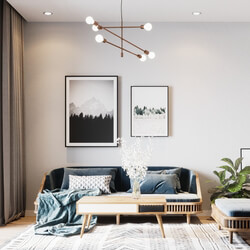 3D Interior Scandinavian Apartment 7 Scene By Kienkt File 3dsmax  