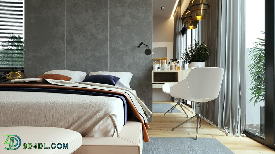 3D Interior Scenes File 3dsmax Model Bedroom 311 By DenNguyen