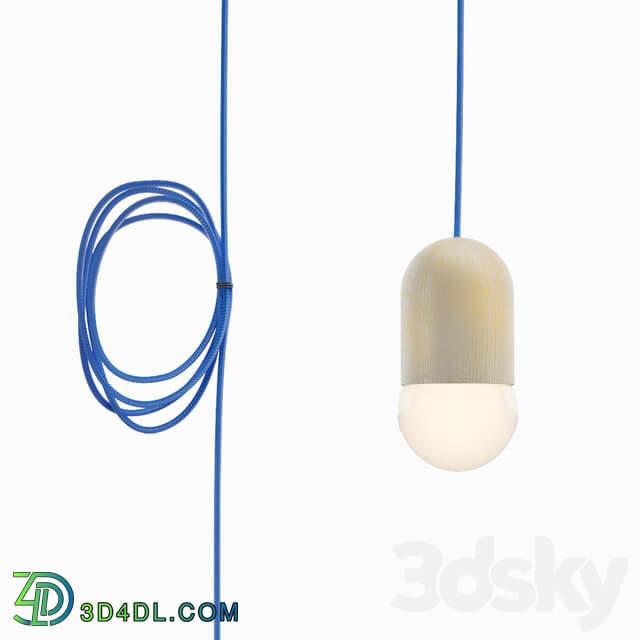 Simple Lamp in Bean Pendant light 3D Models