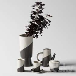 Shift Porcelain Moroccan Tea Set 
