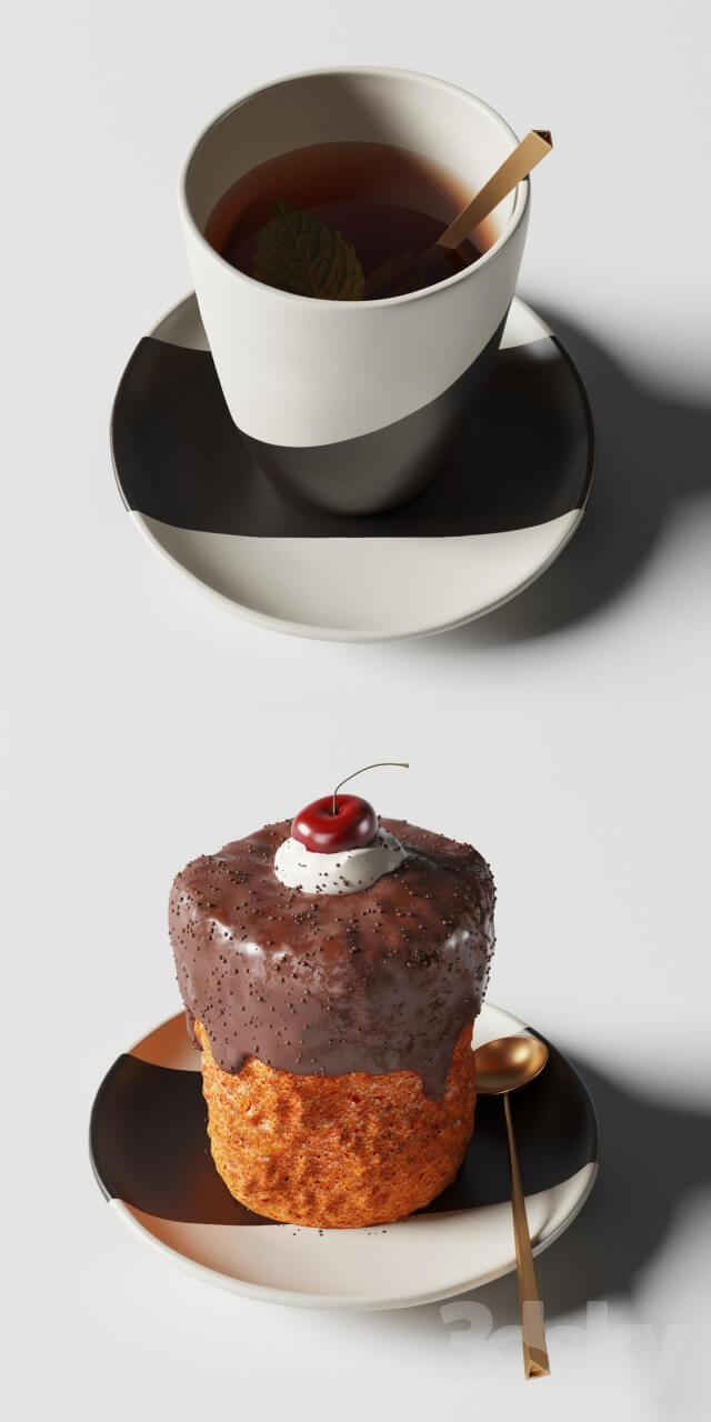 Shift Porcelain Moroccan Tea Set