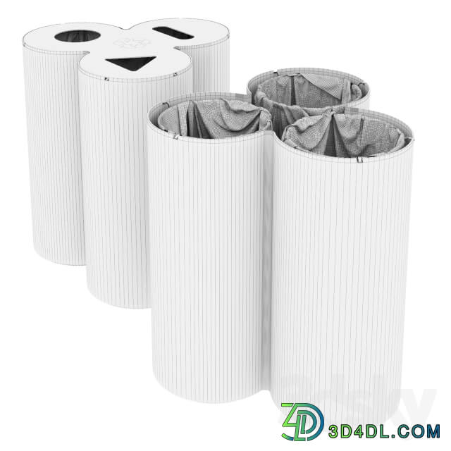 Other Trio recycling bin by Materia