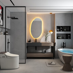  3D Bathroom Furniture by Huy Hieu Lee 
