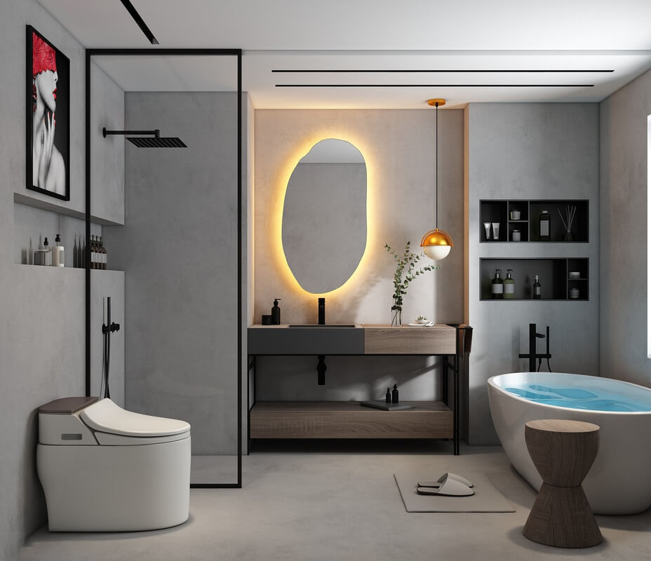 3D Bathroom Furniture by Huy Hieu Lee