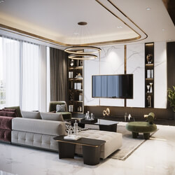 3D Interior Apartment 153 Scene File 3dsmax By TranThang 