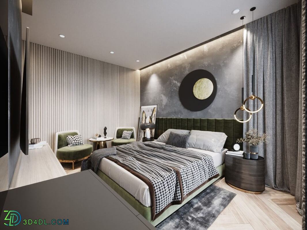 3D Interior Apartment 153 Scene File 3dsmax By TranThang