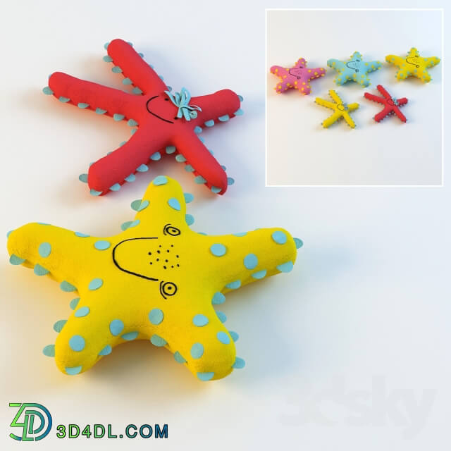 Miscellaneous Seastar and Starfish decoration pillow toy for kids rooms