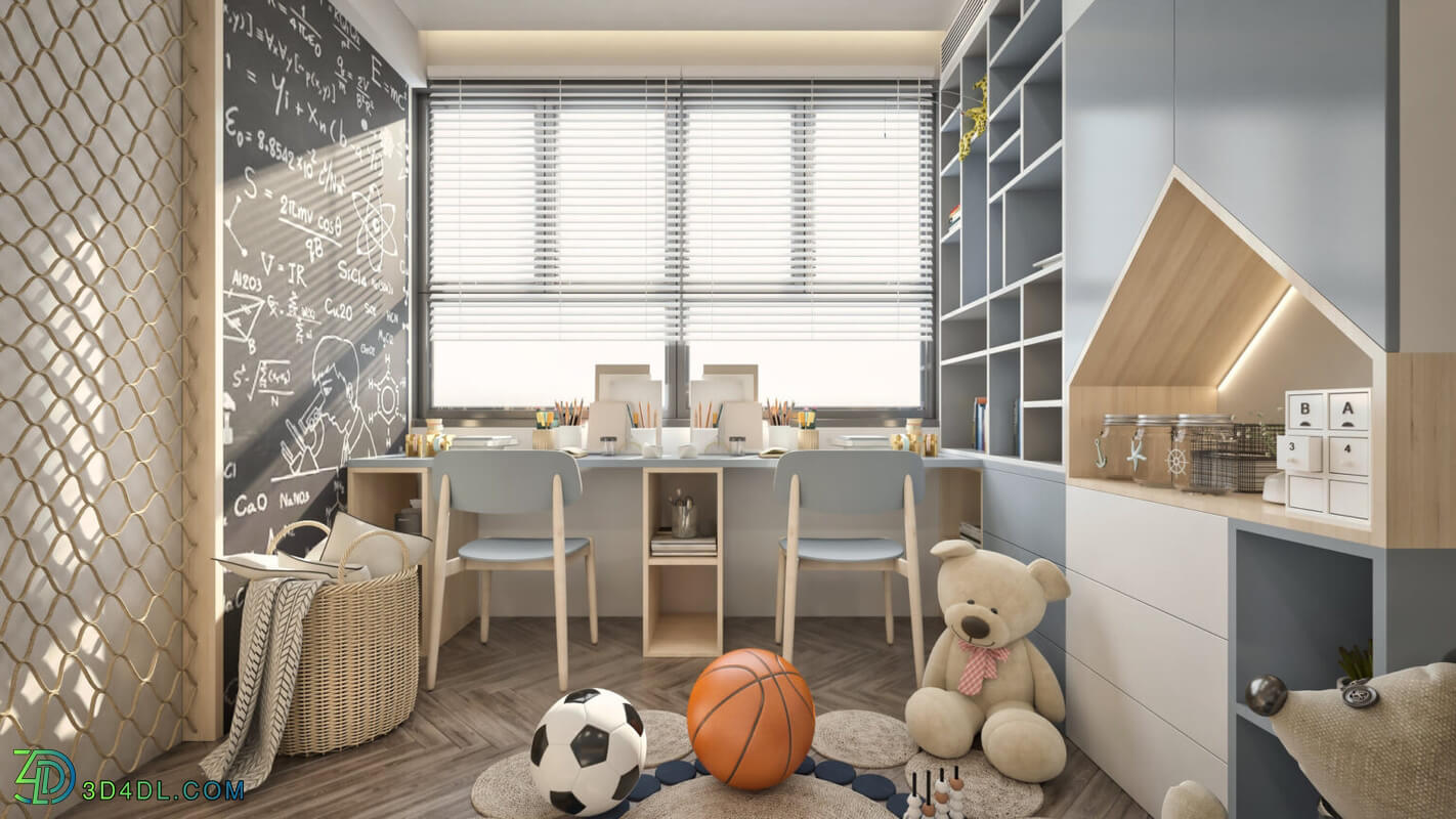 3D Model Interior Children Room 4 By Nguyen Thanh Dat