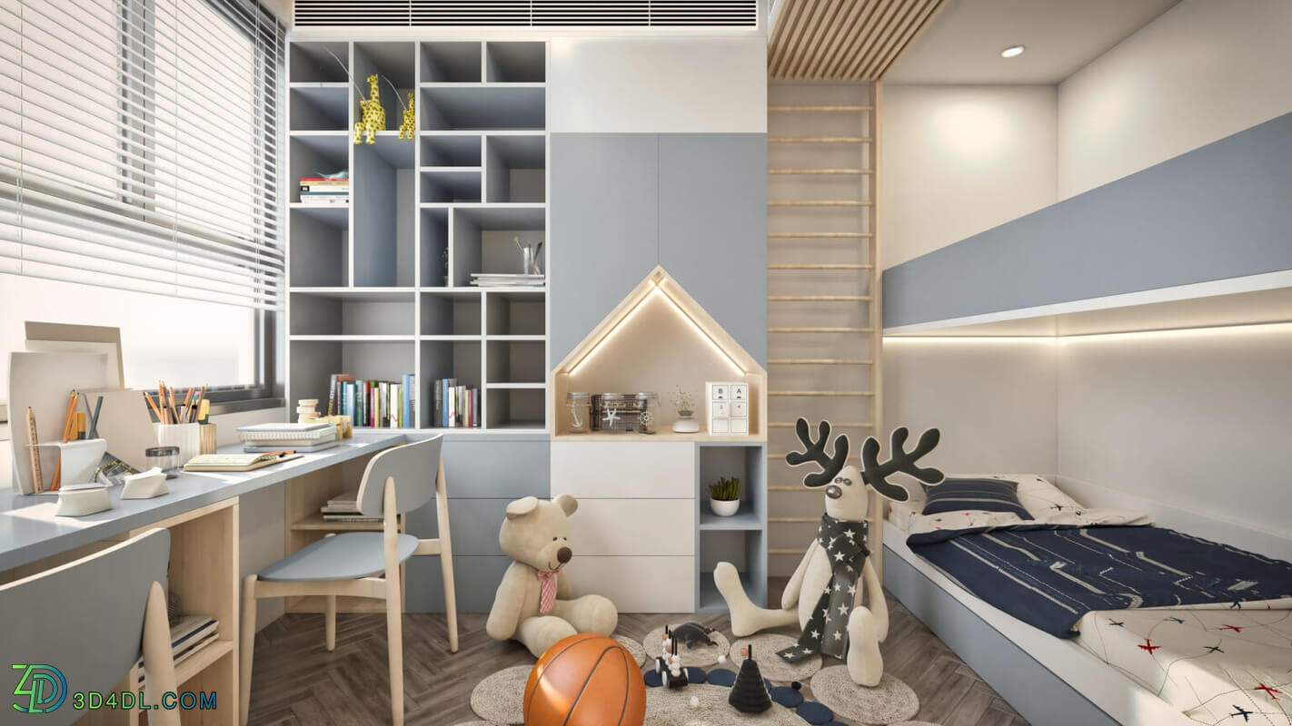 3D Model Interior Children Room 4 By Nguyen Thanh Dat