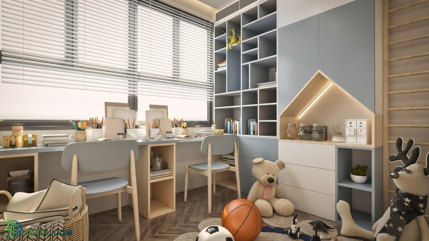 3D Model Interior Children Room 4 By Nguyen Thanh Dat