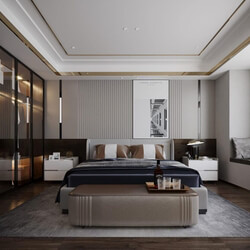 3D Interior Scenes File 3dsmax Model Bedroom 328 By CuongKts 