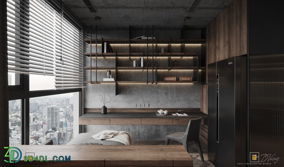 3D Interior Apartment 42 Scene File 3dsmax By DongDaoVuong 