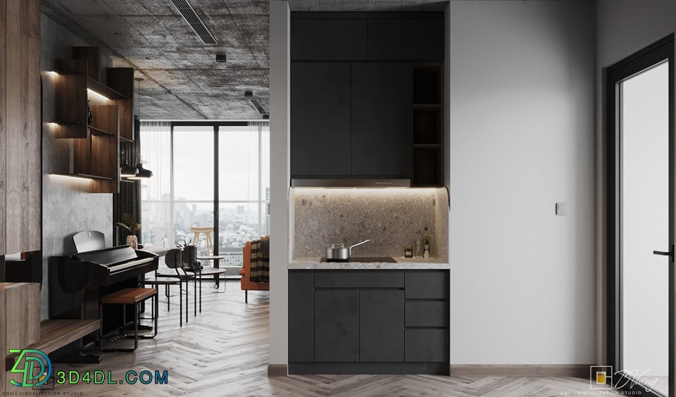 3D Interior Apartment 42 Scene File 3dsmax By DongDaoVuong 