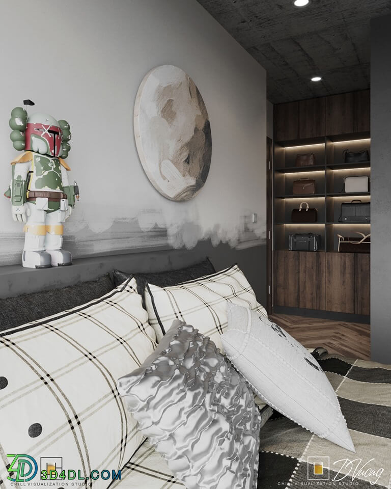 3D Interior Apartment 42 Scene File 3dsmax By DongDaoVuong 