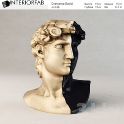David statuette from IFAB gold black 
