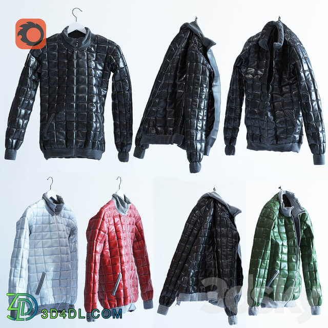 The jacket down jacket Clothes 3D Models