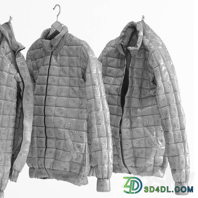 The jacket down jacket Clothes 3D Models