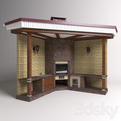 Summer kitchen 3D Models 