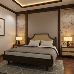 3D Interior Scenes File 3dsmax Model Bedroom 607 By Duc Nguyen 