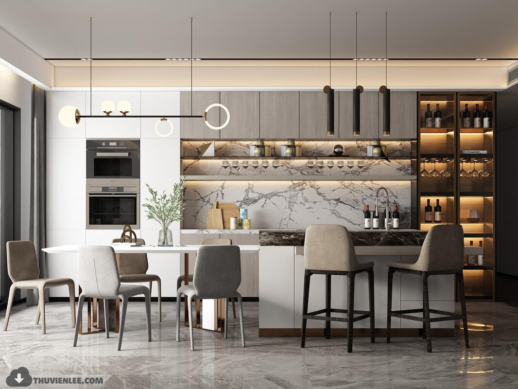3D Model Kitchen 233 By HuyHieuLee