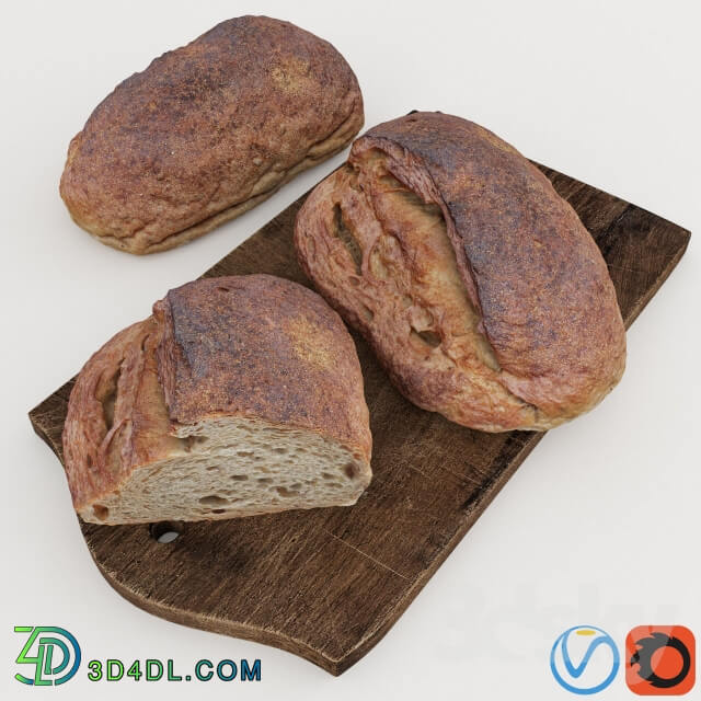 HD Realistic Farmer Buckwheat Bread