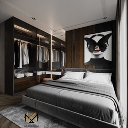  Master Bedroom Interior Model by Khoa Minh Pham 
