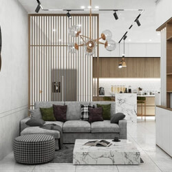 3D Interior Apartment 169 Scene File 3dsmax By An Nguyen 