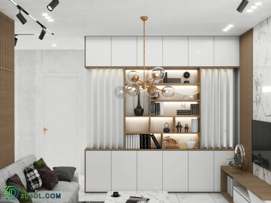 3D Interior Apartment 169 Scene File 3dsmax By An Nguyen