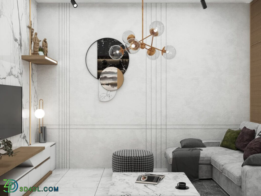 3D Interior Apartment 169 Scene File 3dsmax By An Nguyen