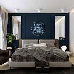 3D Interior Scenes File 3dsmax Model Bedroom 48 