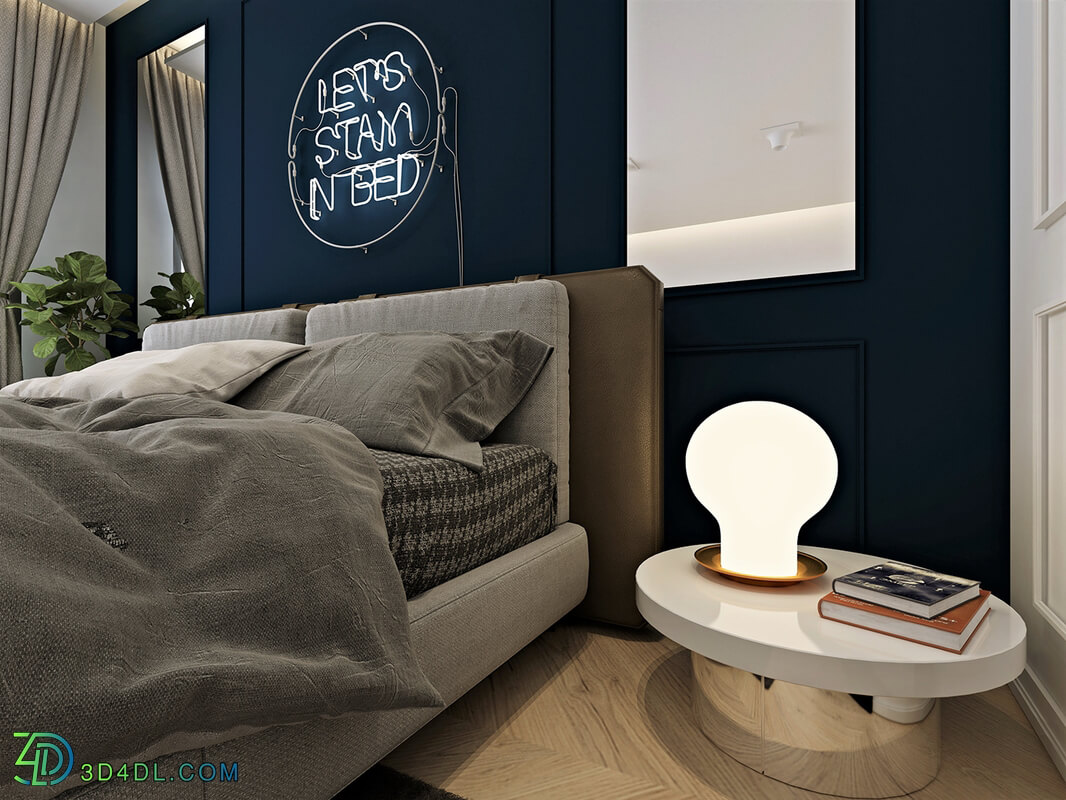 3D Interior Scenes File 3dsmax Model Bedroom 48