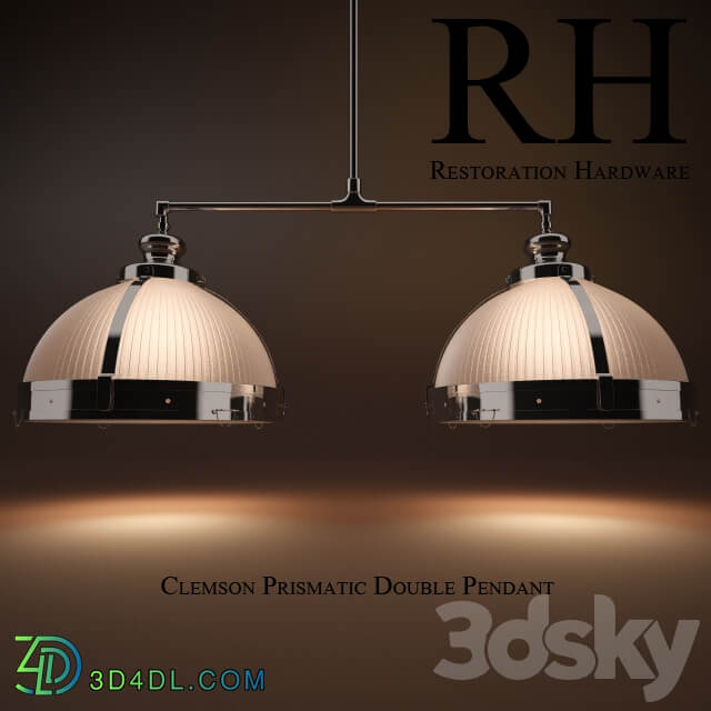 clemson prismatic double pendant Pendant light 3D Models