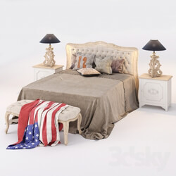 Bed Dialma Brown set 