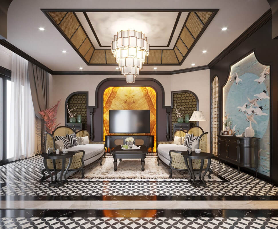  Indochine House Interior Model by Tran Thanh