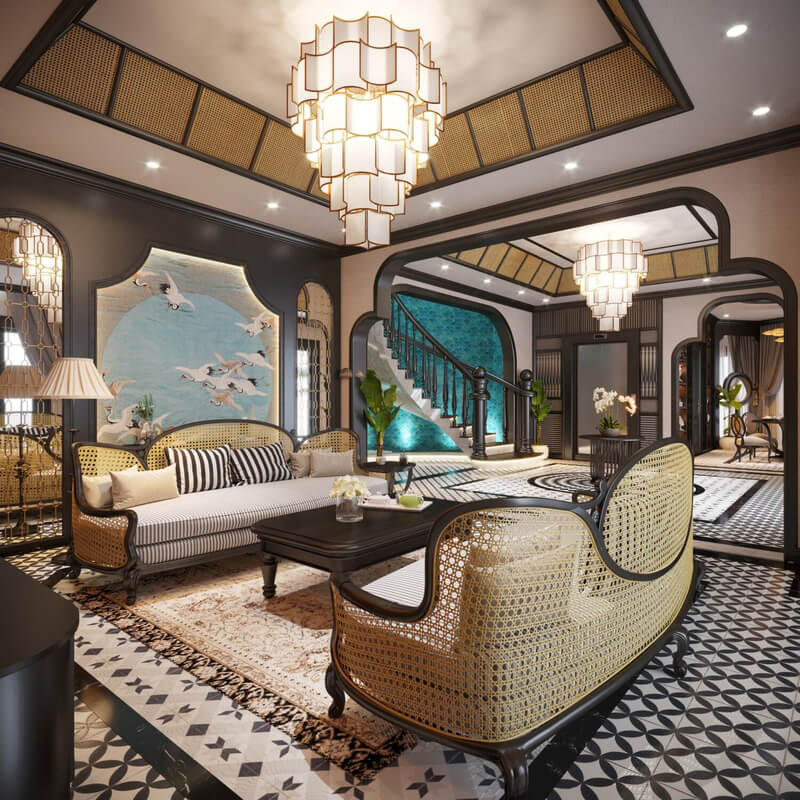  Indochine House Interior Model by Tran Thanh