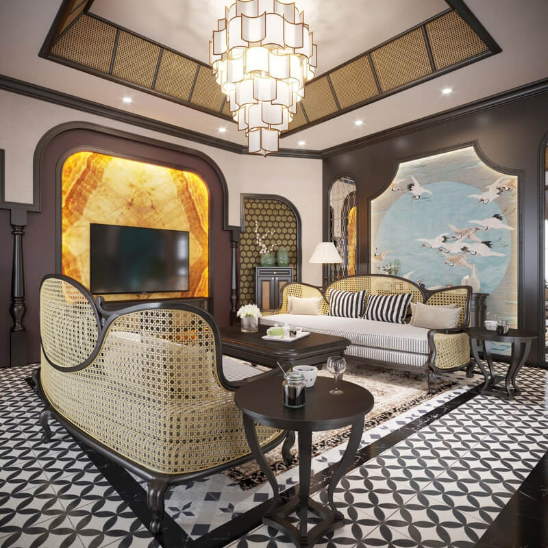  Indochine House Interior Model by Tran Thanh