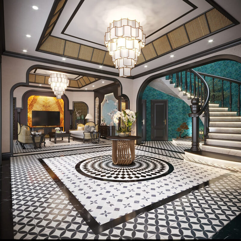  Indochine House Interior Model by Tran Thanh