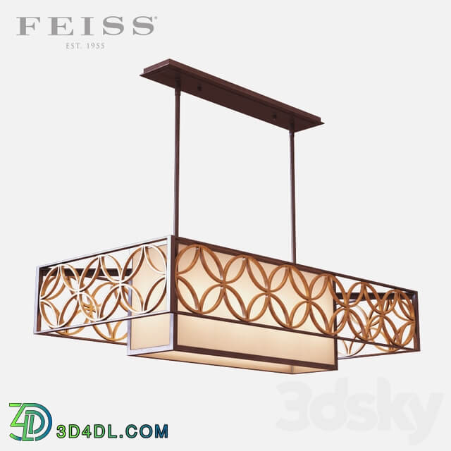 Feiss Remy 4 Light Island Chandelier Pendant light 3D Models