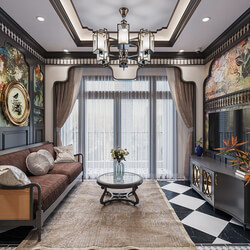  3D Model Interior Apartment File 3dsmax By Tuan An 