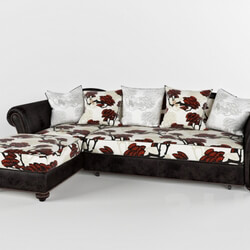Naples sofa with ottoman 