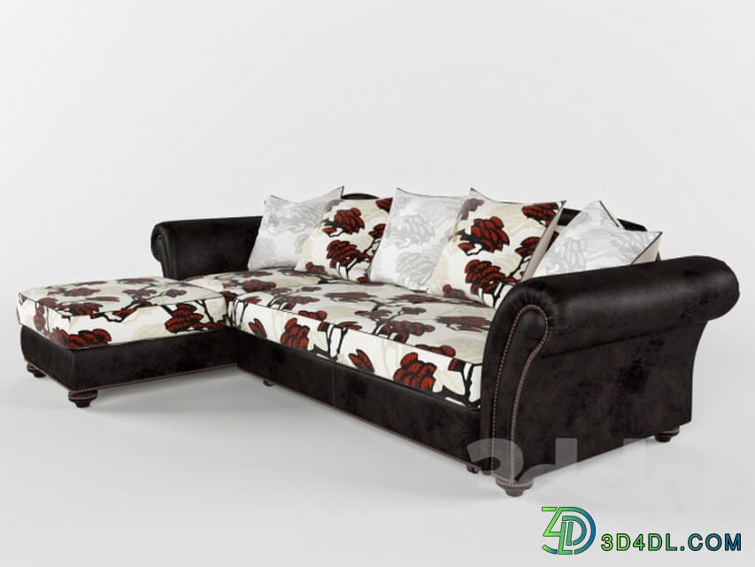 Naples sofa with ottoman