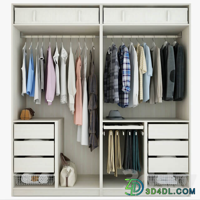 Wardrobe. Otdel 2 Clothes 3D Models